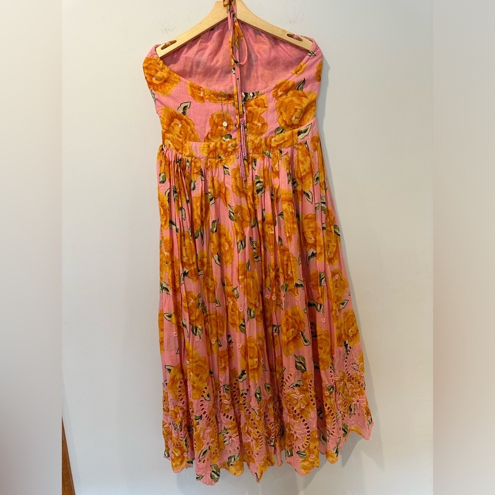 Farm Rio Halter Dress Pink Boto Chita - Picture 4 of 9